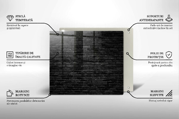 Üveg vágódeszka Fali téglafal