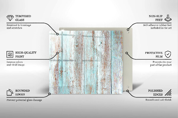 Üveg vágódeszka Régi vintage táblák