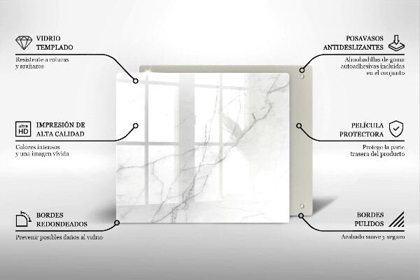 Üveg vágódeszka Márvány kő háttér