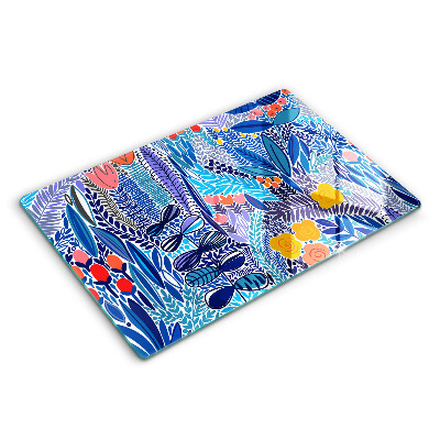 Üveg vágódeszka Festett rét