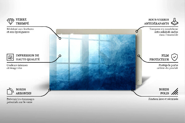 Üveg vágódeszka Absztrakt háttér