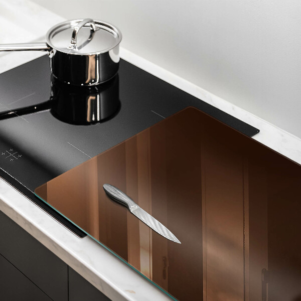 Üveg vágódeszka barna szín