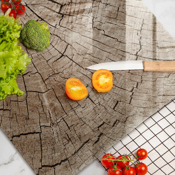 Üveg vágódeszka Egy fa keresztmetszete