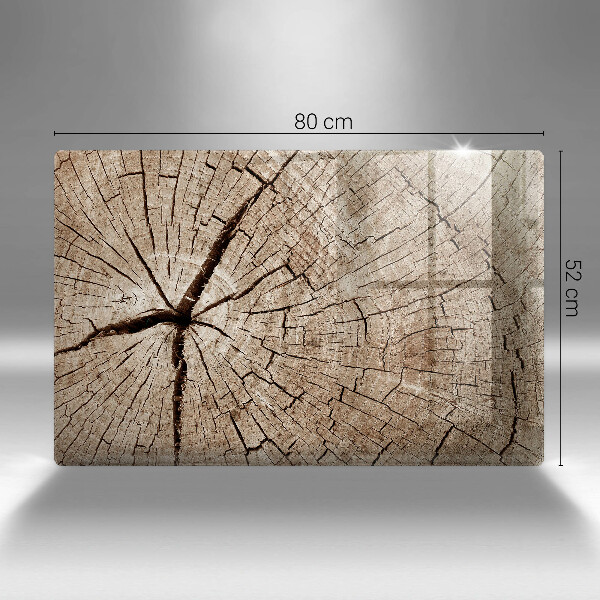 Üveg vágódeszka Egy fa keresztmetszete