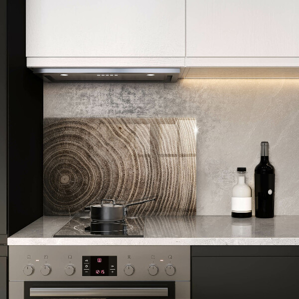 Üveg vágódeszka Fa gyűrűk