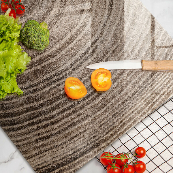 Üveg vágódeszka Fa gyűrűk