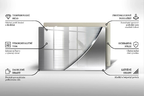Üveg vágódeszka Fém formák