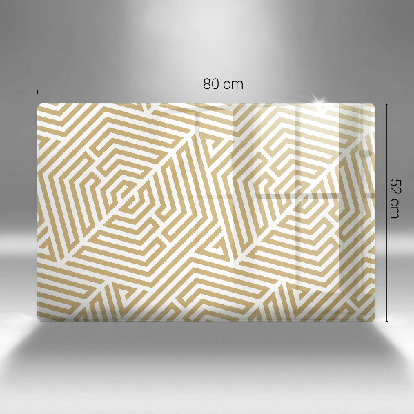Üveg vágódeszka Geometriai vonalak