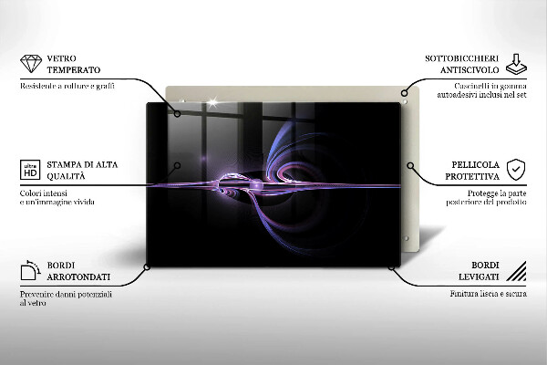 Üveg vágódeszka Modern absztrakció
