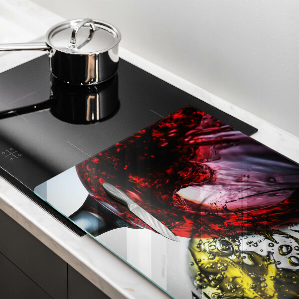 Üveg vágódeszka Pohár bor