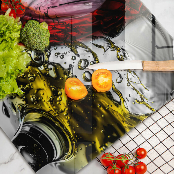 Üveg vágódeszka Pohár bor