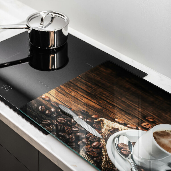 Üveg vágódeszka Csésze és kávébab