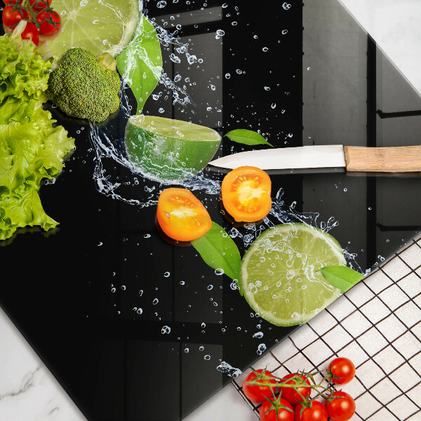 Üveg vágódeszka Lime mentavíz