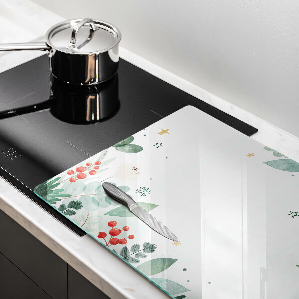 Üveg vágódeszka Akvarell levelek