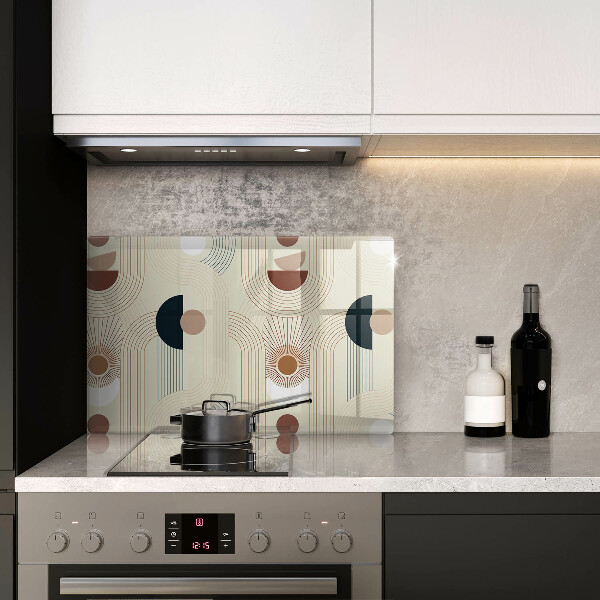 Üveg vágódeszka Boho geometriai formák