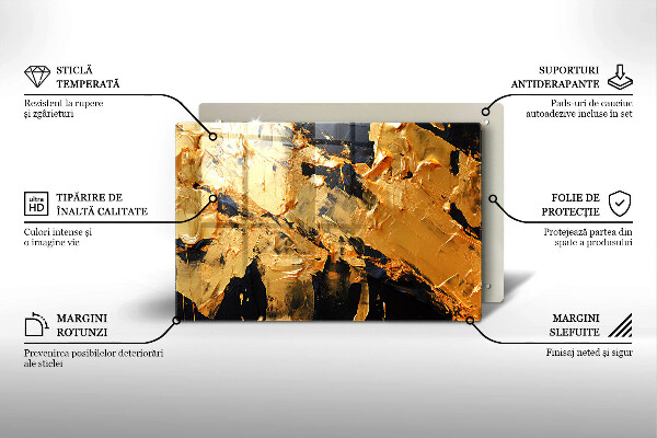 Üveg vágódeszka Elegáns festék textúra