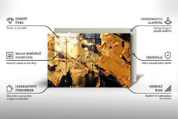 Üveg vágódeszka Elegáns festék textúra