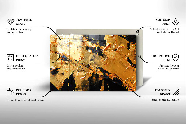 Üveg vágódeszka Elegáns festék textúra