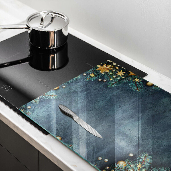 Üveg vágódeszka karácsonyi díszek