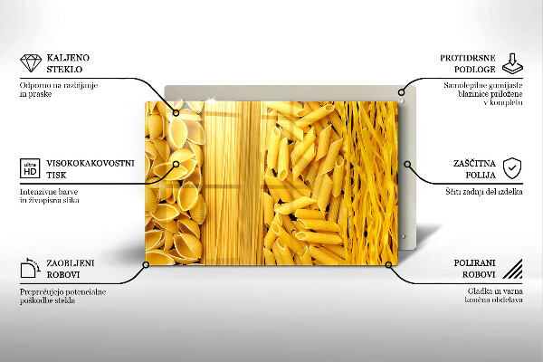 Üveg vágódeszka Tészta