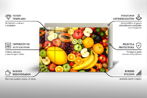 Üveg vágódeszka Gyümölcsgyűjtés