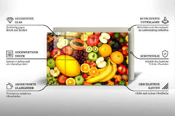 Üveg vágódeszka Gyümölcsgyűjtés