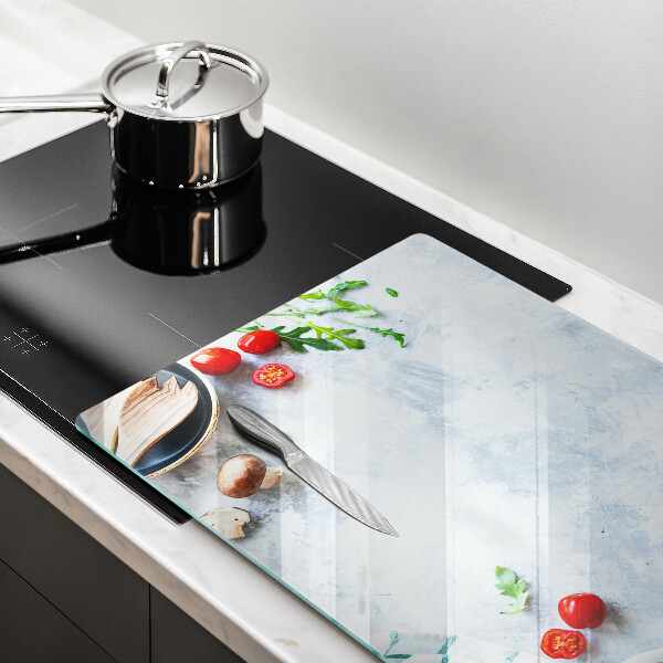 Üveg vágódeszka Hozzávalók a konyhában