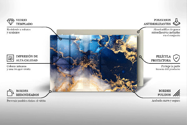 Üveg vágódeszka Márvány absztrakció