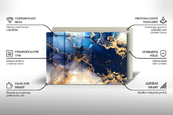 Üveg vágódeszka Márvány absztrakció