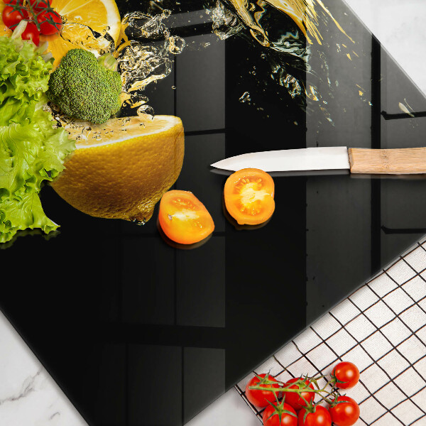 Üveg vágódeszka Lédús citrom gyümölcs