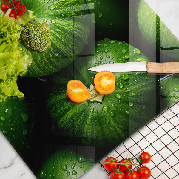 Üveg vágódeszka Zöld sütőtök