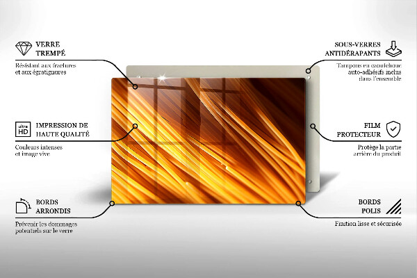 Üveg vágódeszka Spagetti tészta