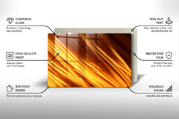 Üveg vágódeszka Spagetti tészta