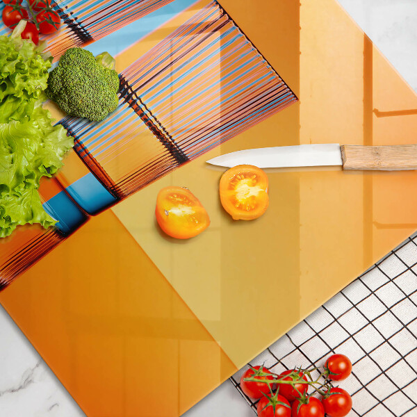 Üveg vágódeszka Két pohár vizet