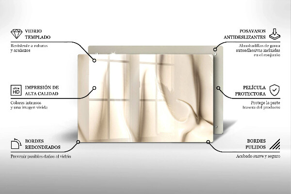 Üveg vágódeszka Krémes fagylalt