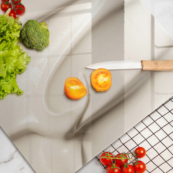 Üveg vágódeszka Krémes fagylalt