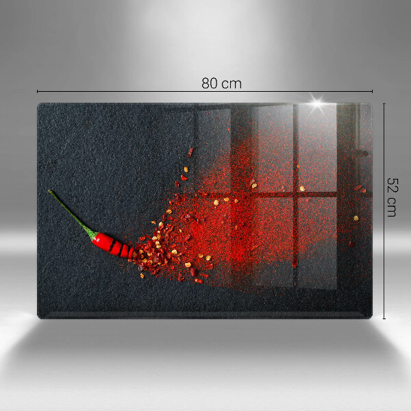 Üveg vágódeszka Csili paprika