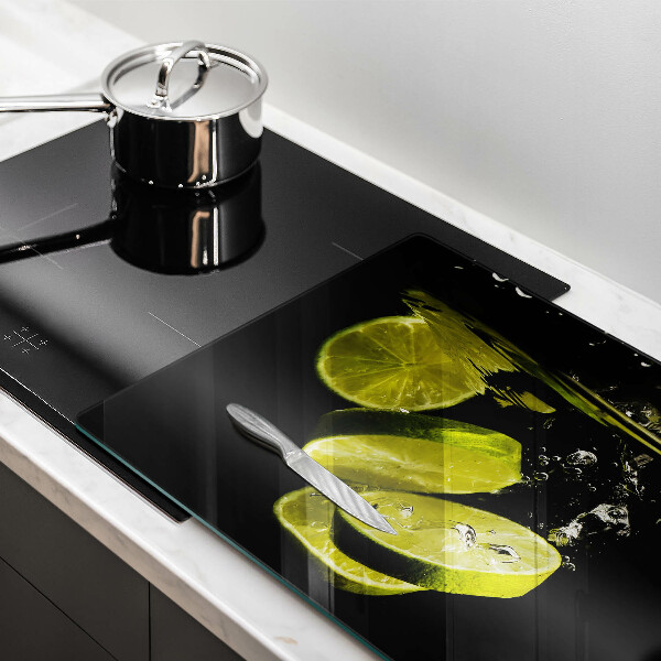 Üveg vágódeszka Lime vízben