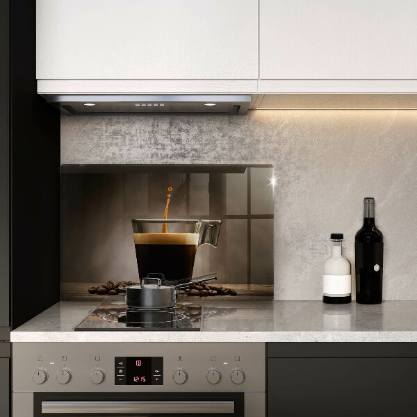 Üveg vágódeszka Üveg és kávébab