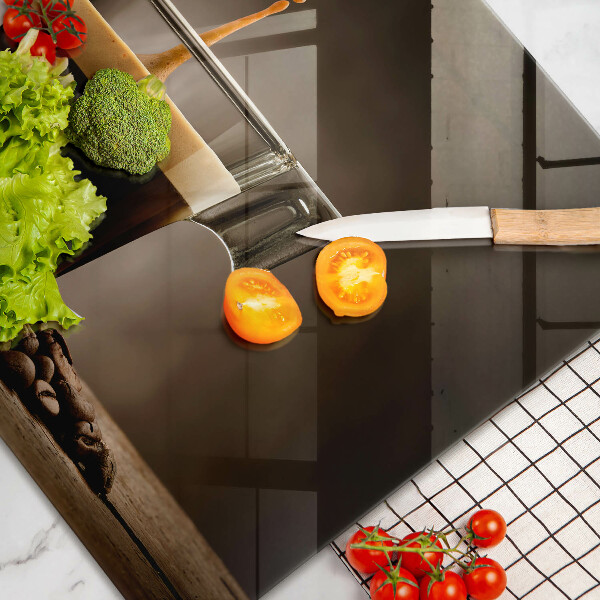 Üveg vágódeszka Üveg és kávébab