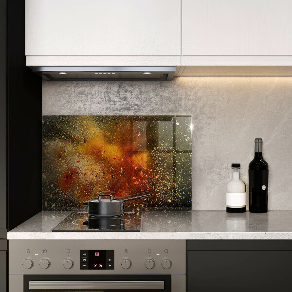 Üveg vágódeszka Színes fűszerek