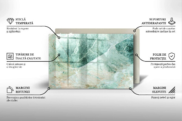 Üveg vágódeszka Kő szerkezet