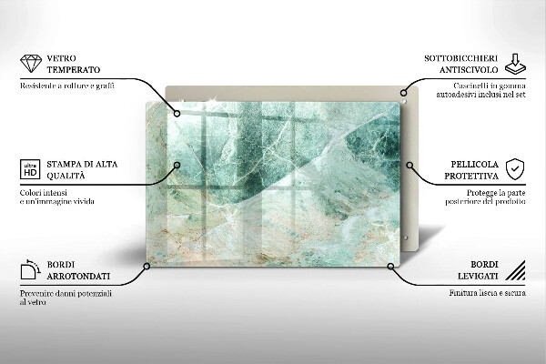 Üveg vágódeszka Kő szerkezet