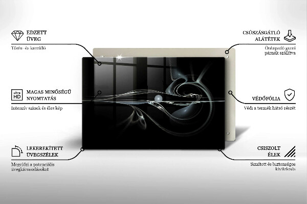 Üveg vágódeszka Modern absztrakció