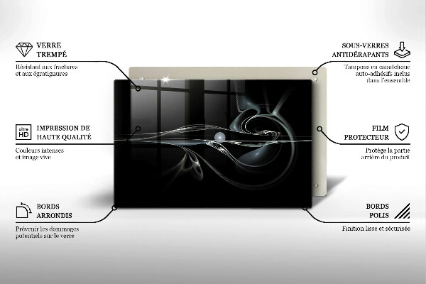 Üveg vágódeszka Modern absztrakció