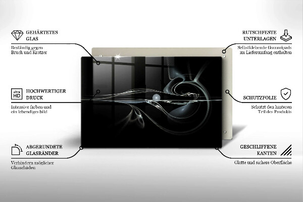 Üveg vágódeszka Modern absztrakció