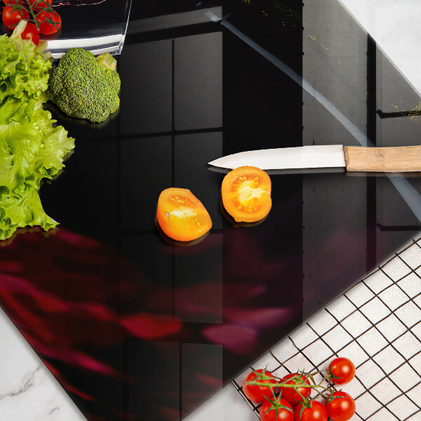 Üveg vágódeszka Egy pohár vörösbor