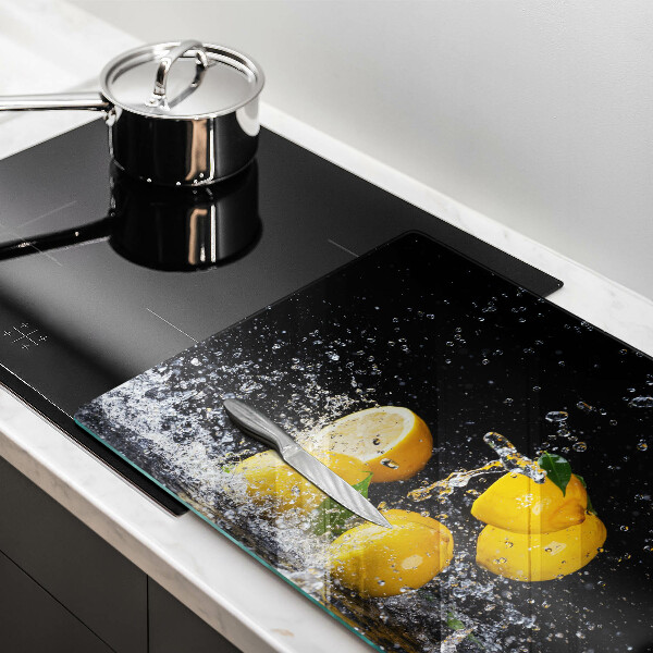 Üveg vágódeszka Lédús citrom gyümölcs