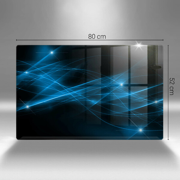 Üveg vágódeszka Absztrakt kék füst