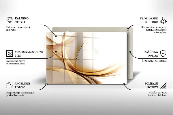 Üveg vágódeszka Absztrakt formák